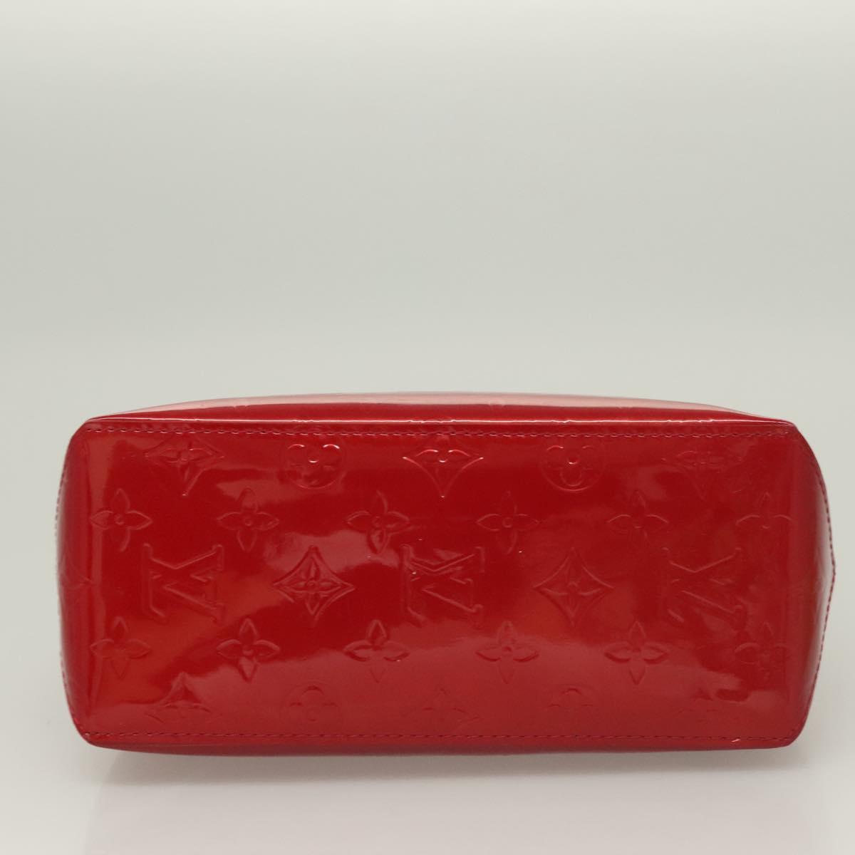 LOUIS VUITTON Monogram Vernis Reade PM Hand Bag Pomme D'amour M91990 Auth 130071