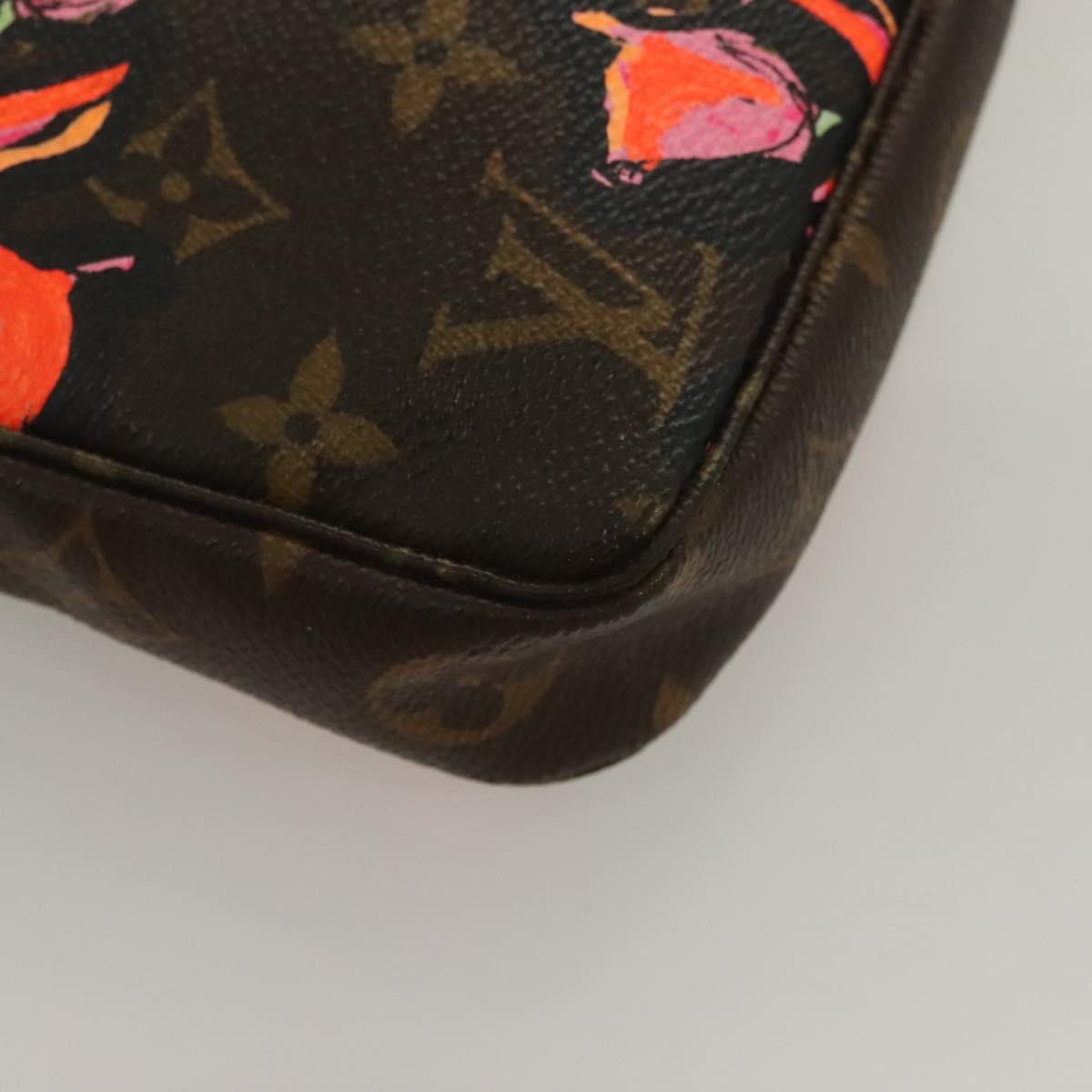 LOUIS VUITTON Monogram Rose Pochette Accessoires Pouch M48615 LV Auth 130072