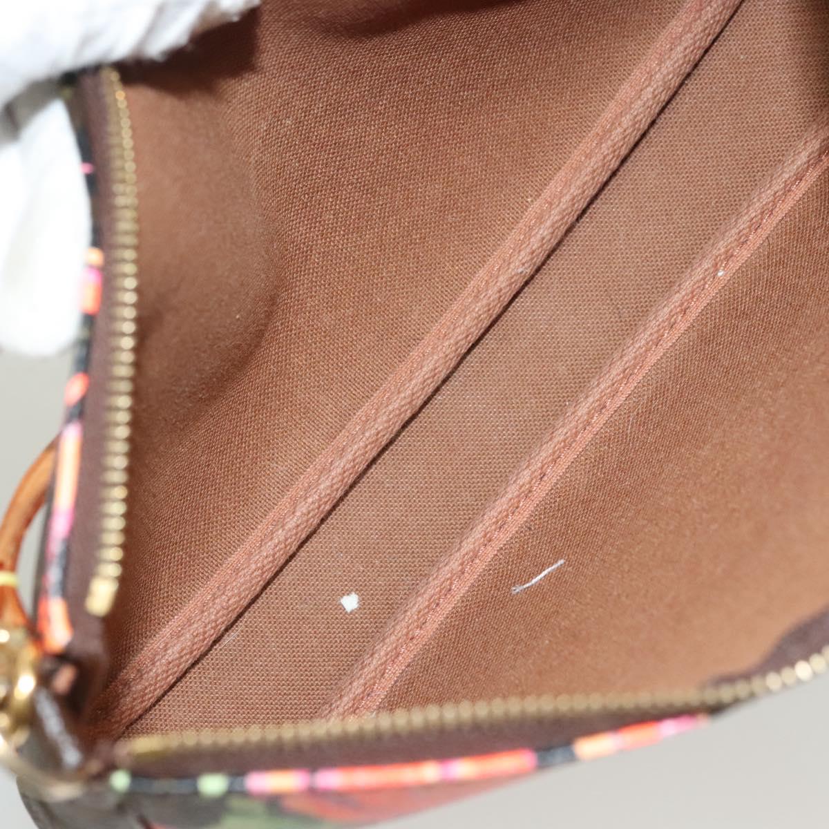 LOUIS VUITTON Monogram Rose Pochette Accessoires Pouch M48615 LV Auth 130072