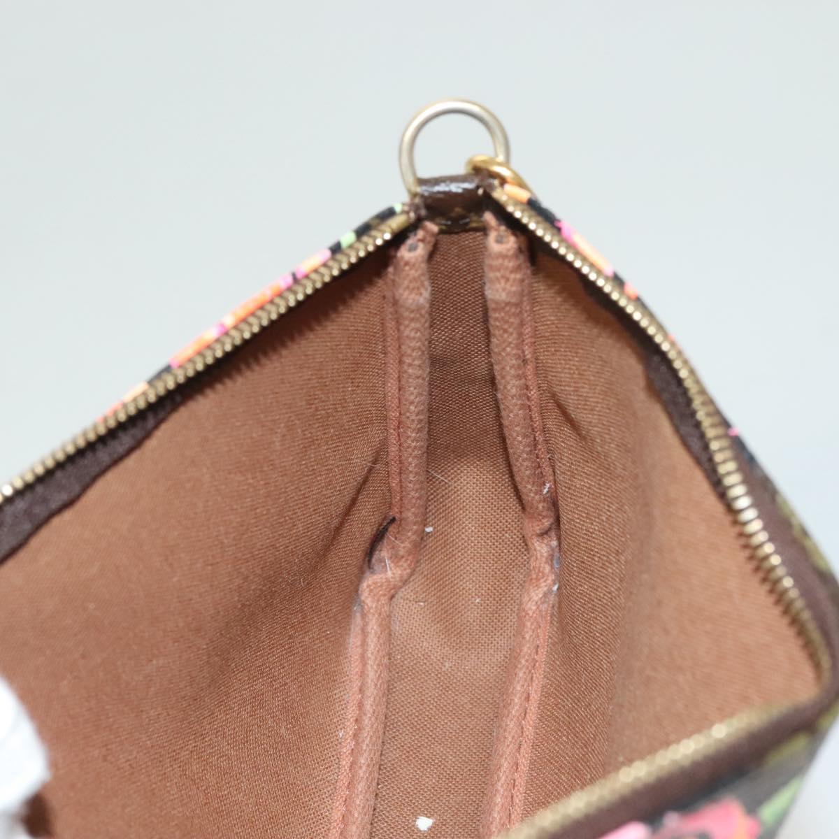 LOUIS VUITTON Monogram Rose Pochette Accessoires Pouch M48615 LV Auth 130072