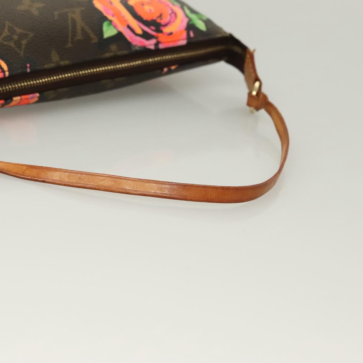 LOUIS VUITTON Monogram Rose Pochette Accessoires Pouch M48615 LV Auth 130072