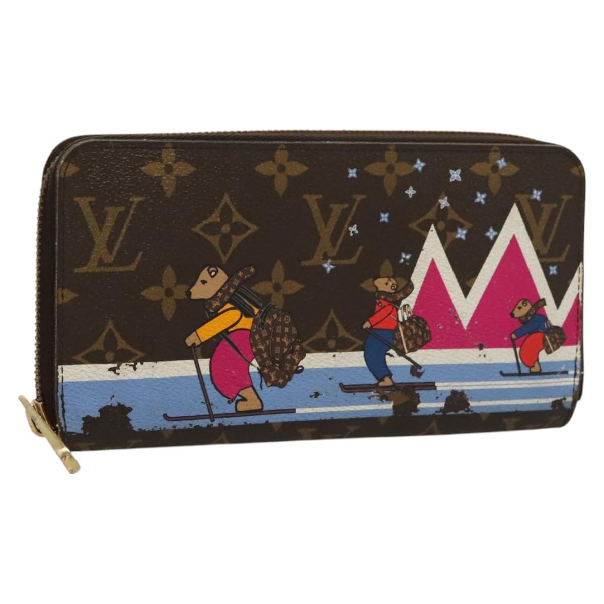 LOUIS VUITTON Monogram Holiday Collection Zippy Wallet M63379 LV Auth 130079