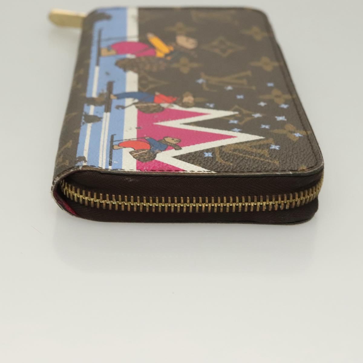 LOUIS VUITTON Monogram Holiday Collection Zippy Wallet M63379 LV Auth 130079