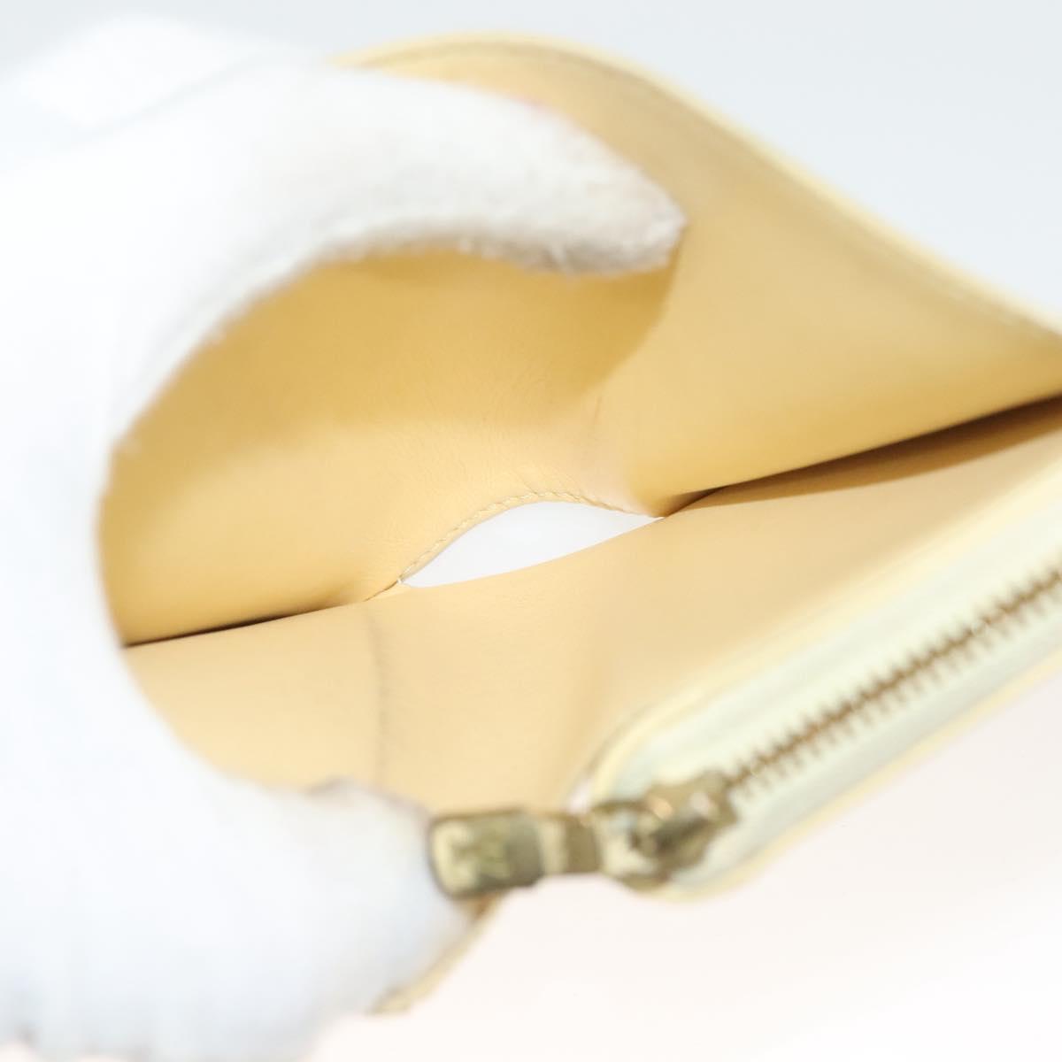 LOUIS VUITTON Nanogram Portefeuille Lou Wallet Ivory M82288 LV Auth 130082