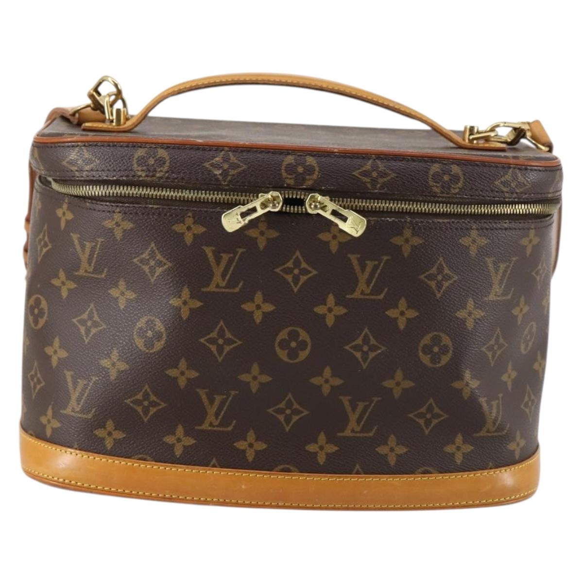 LOUIS VUITTON Monogram Nice Hand Bag 2way M47280 LV Auth 130087