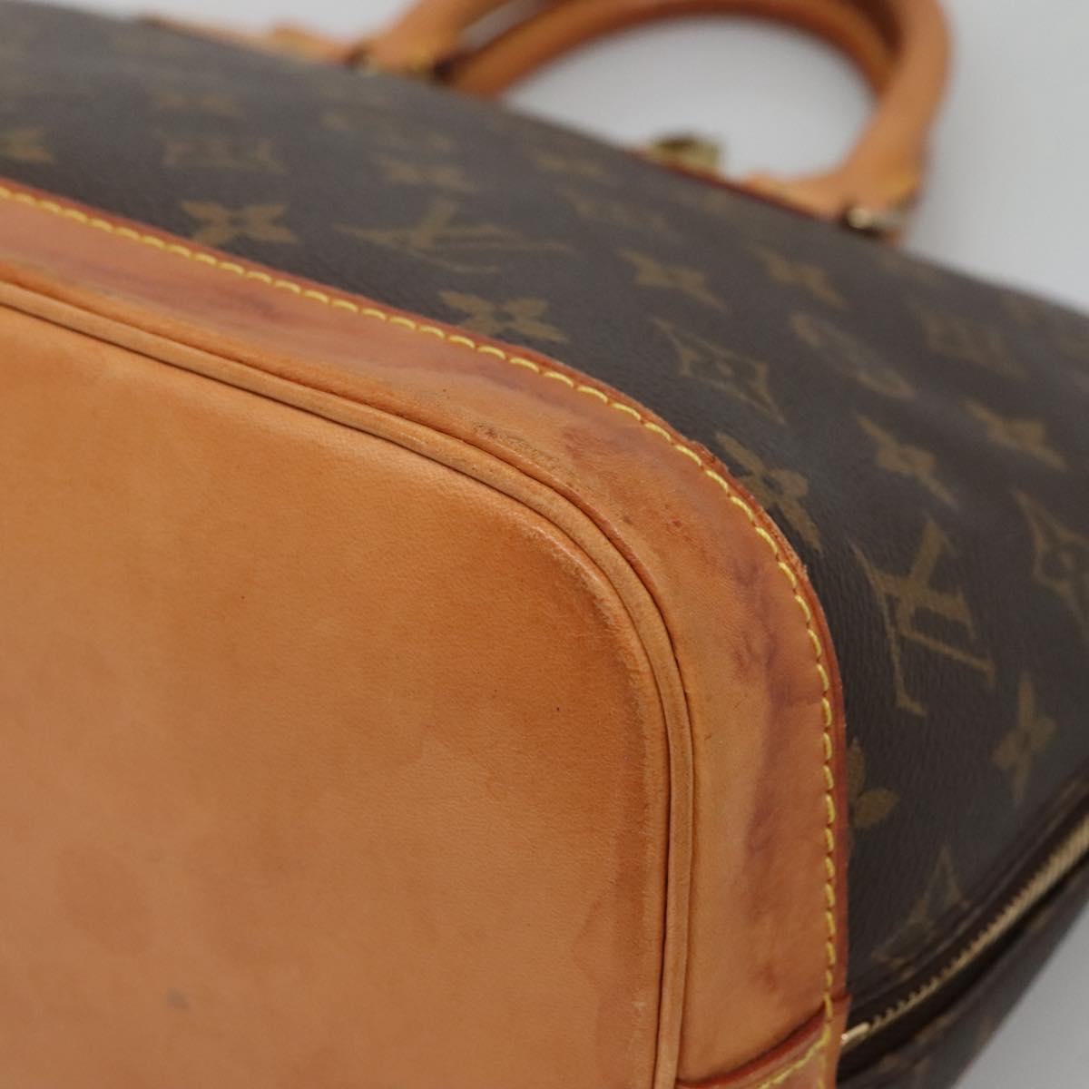 LOUIS VUITTON Monogram Alma Hand Bag M51130 LV Auth 130117