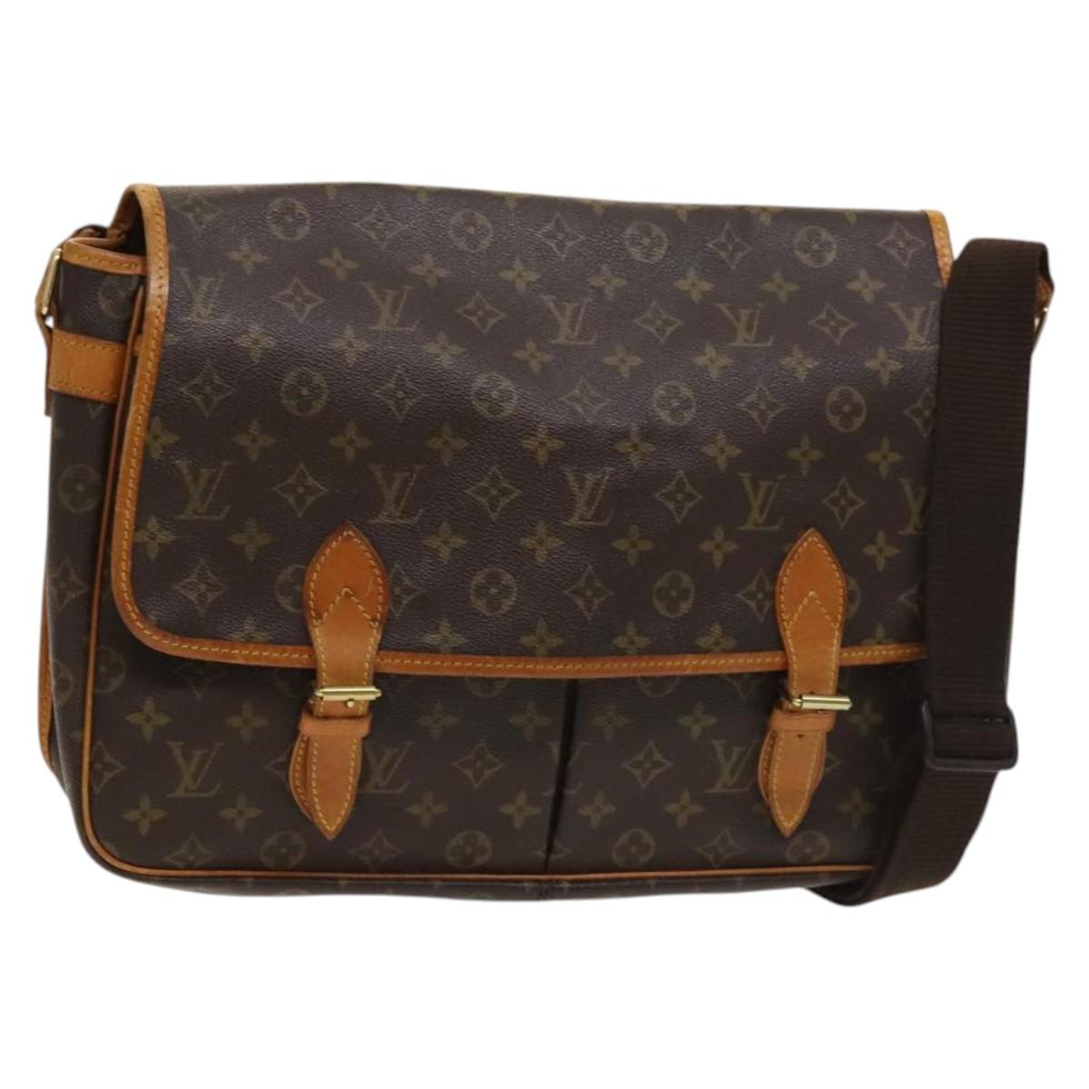 LOUIS VUITTON Monogram Gibeciere GM Shoulder Bag M42246 LV Auth 130118