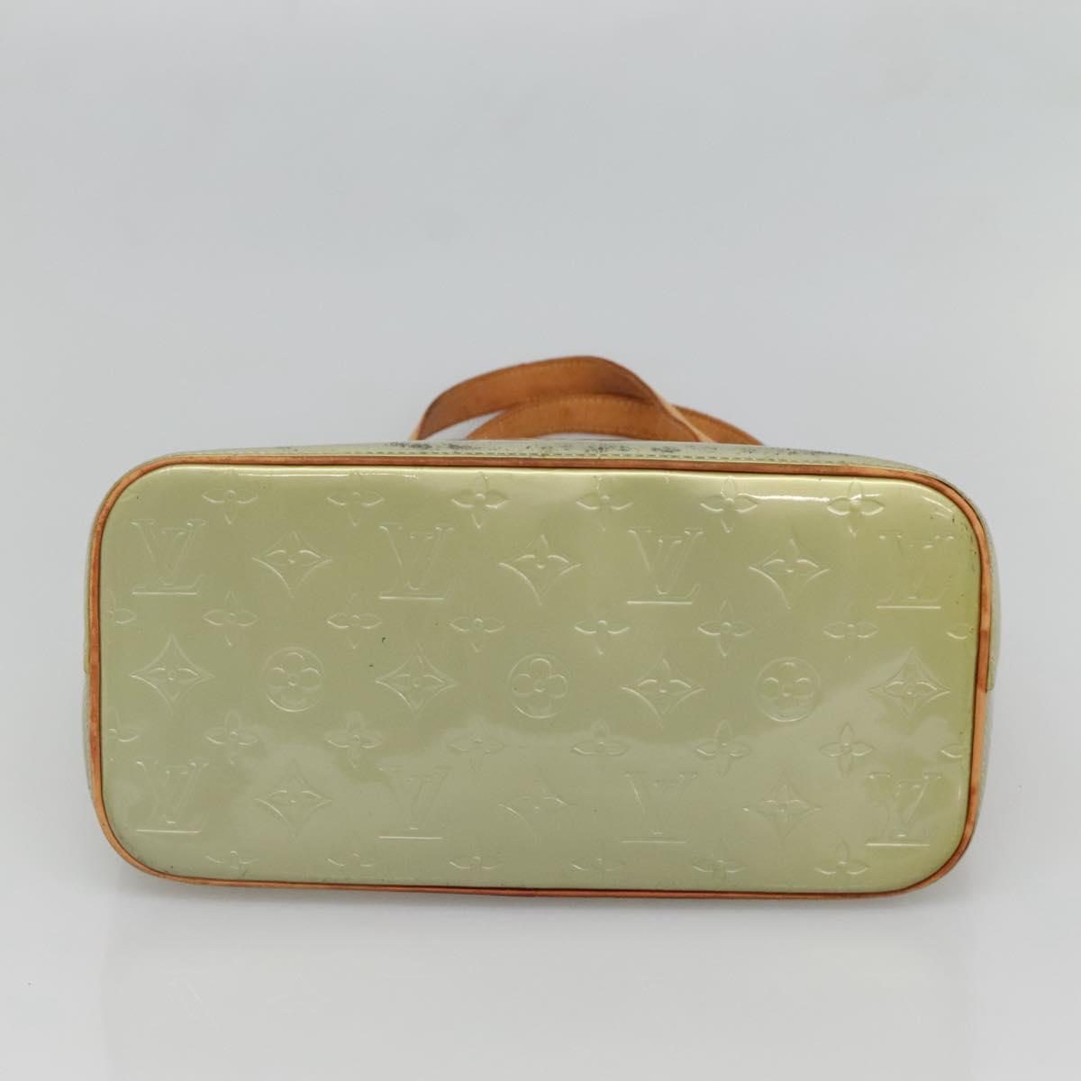 LOUIS VUITTON Monogram Vernis Houston Hand Bag Gris M91053 LV Auth 130132