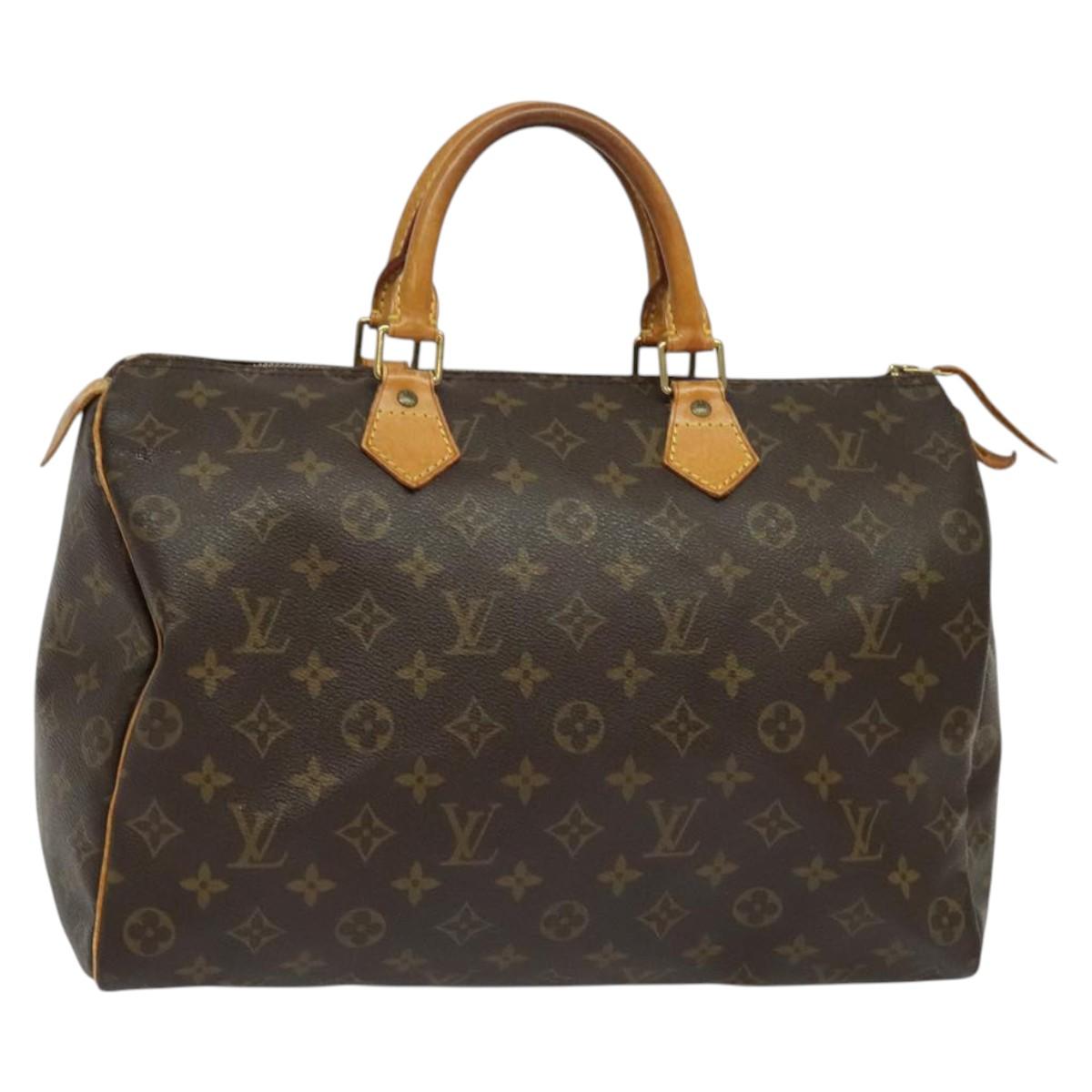 LOUIS VUITTON Monogram Speedy 35 Hand Bag M41524 LV Auth 130138