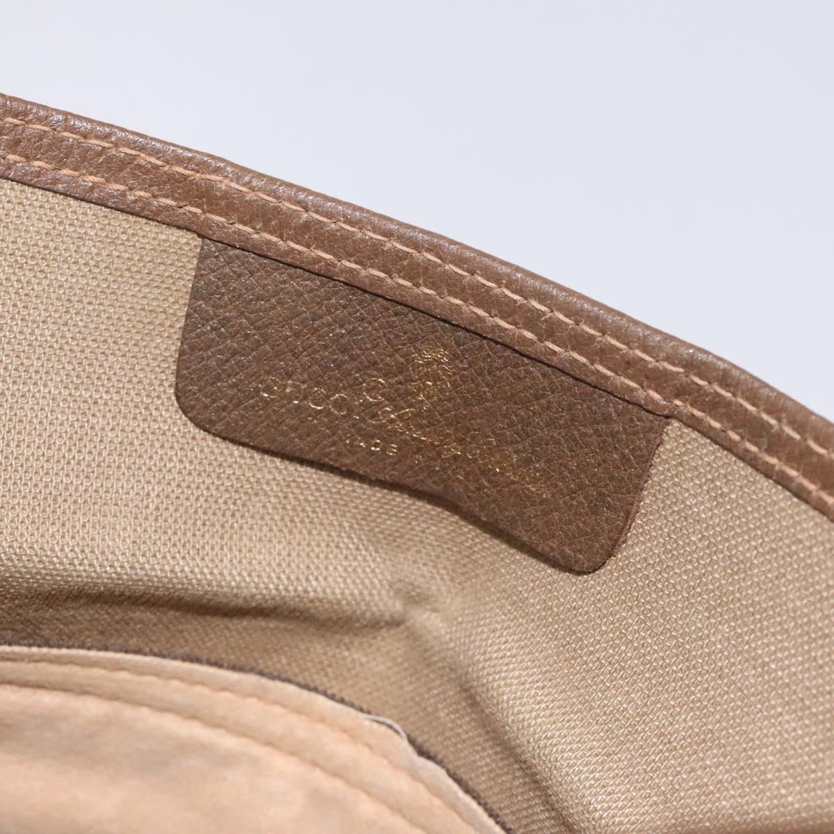 GUCCI GG Plus Supreme Clutch Bag PVC Beige 89 02 503 Auth 130174