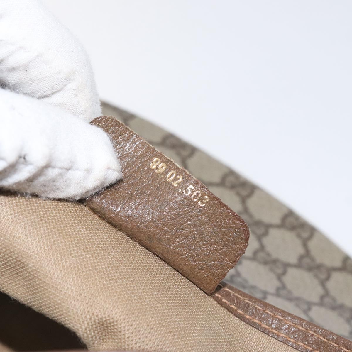 GUCCI GG Plus Supreme Clutch Bag PVC Beige 89 02 503 Auth 130174