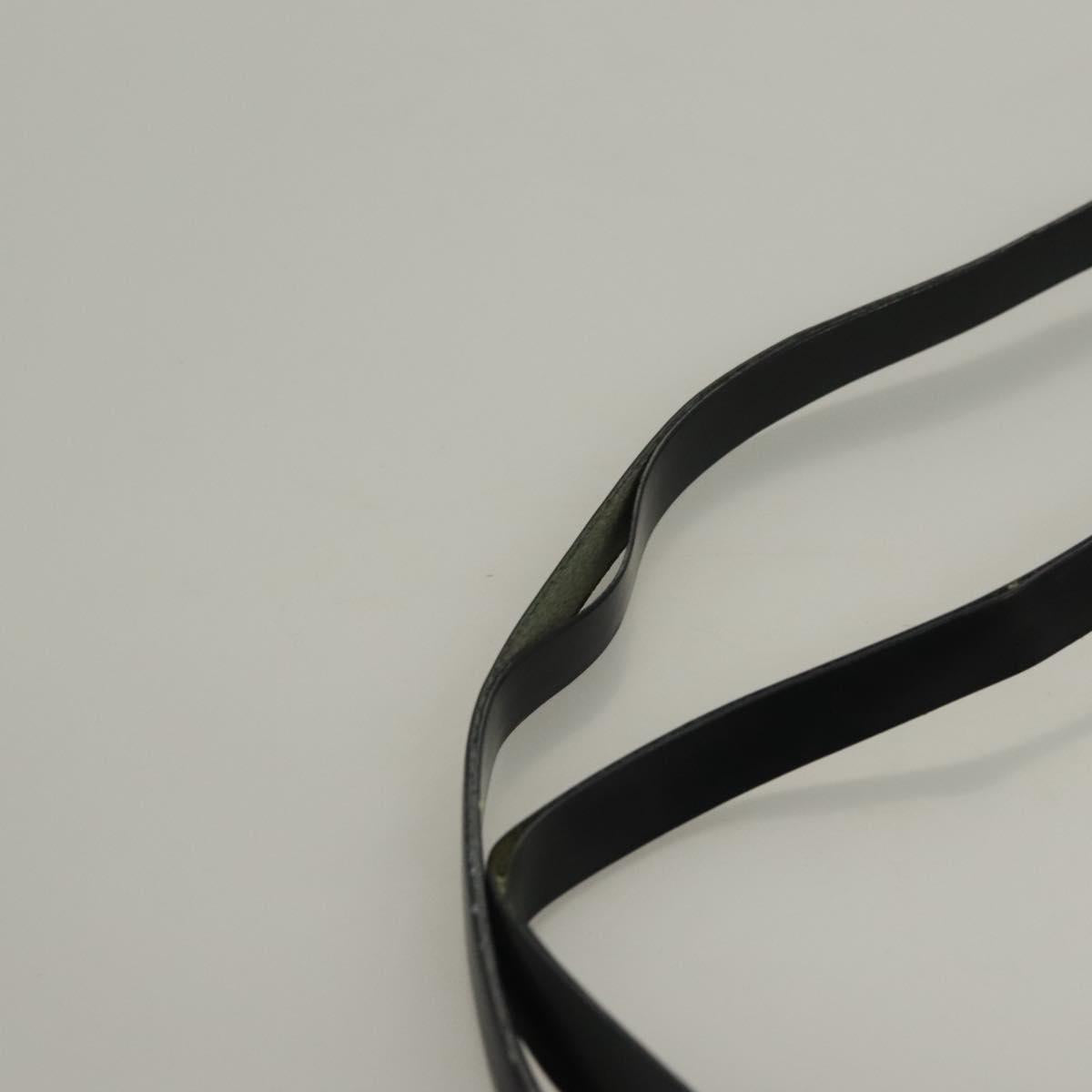 PRADA Shoulder Bag Nylon Black Silver Auth 130183