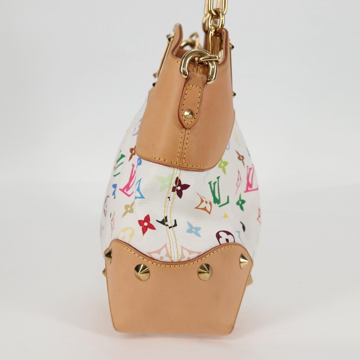 LOUIS VUITTON Multicolor Judy MM Hand Bag 2Way White M40255 Auth 130193V