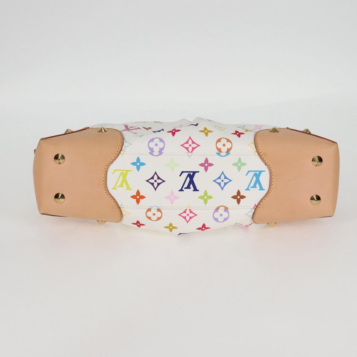 LOUIS VUITTON Multicolor Judy MM Hand Bag 2Way White M40255 Auth 130193V