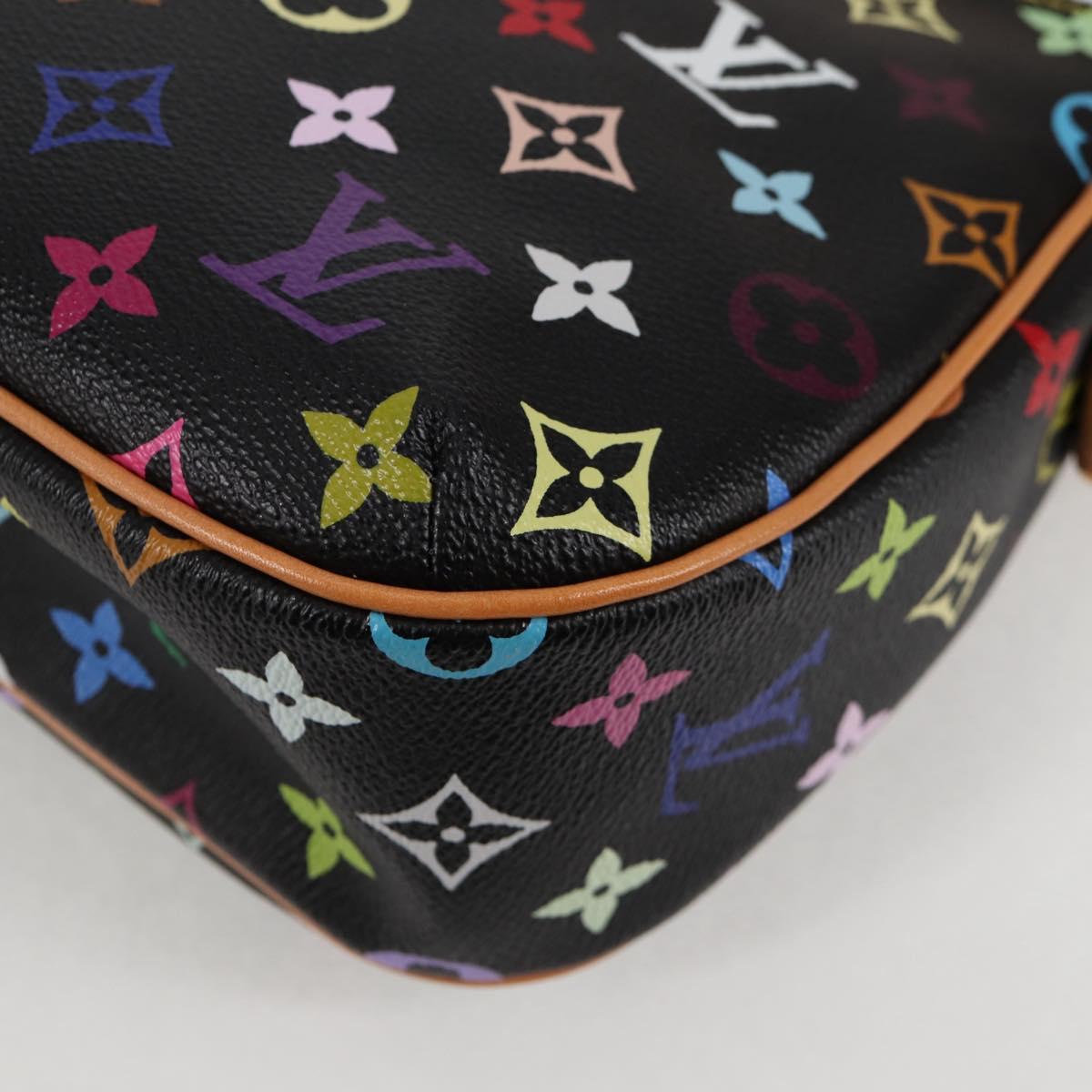 LOUIS VUITTON Monogram Multicolor Lodge PM Hand Bag Black M40054 LV Auth 130195V