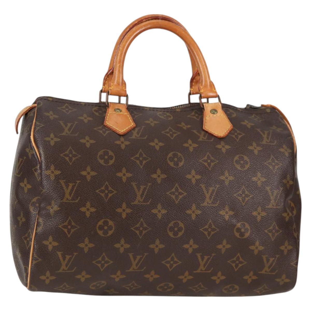 LOUIS VUITTON Monogram Speedy 30 Hand Bag M41526 LV Auth 130324