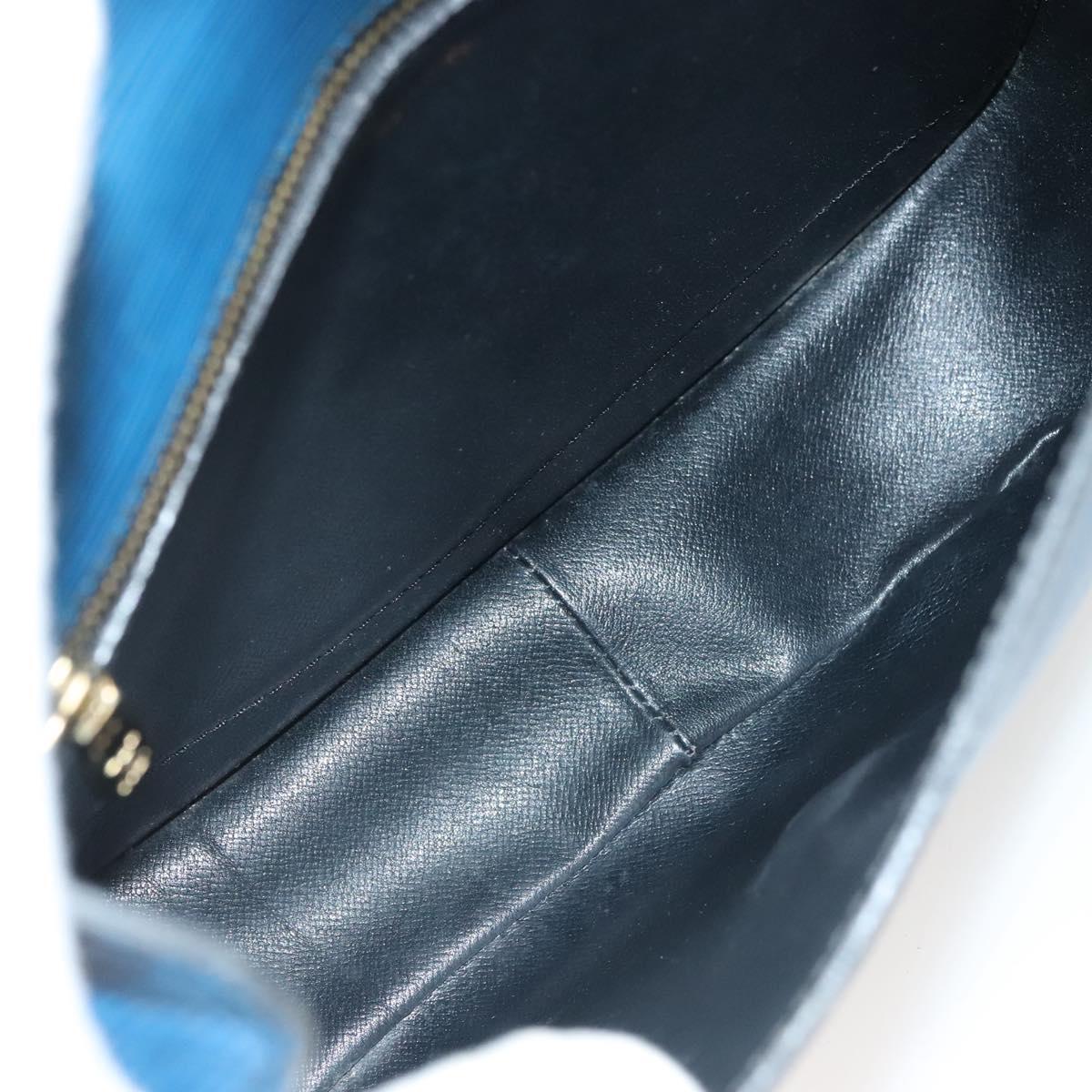 LOUIS VUITTON Epi Saint Cloud GM Shoulder Bag Toledo Blue M52195 LV Auth 130331