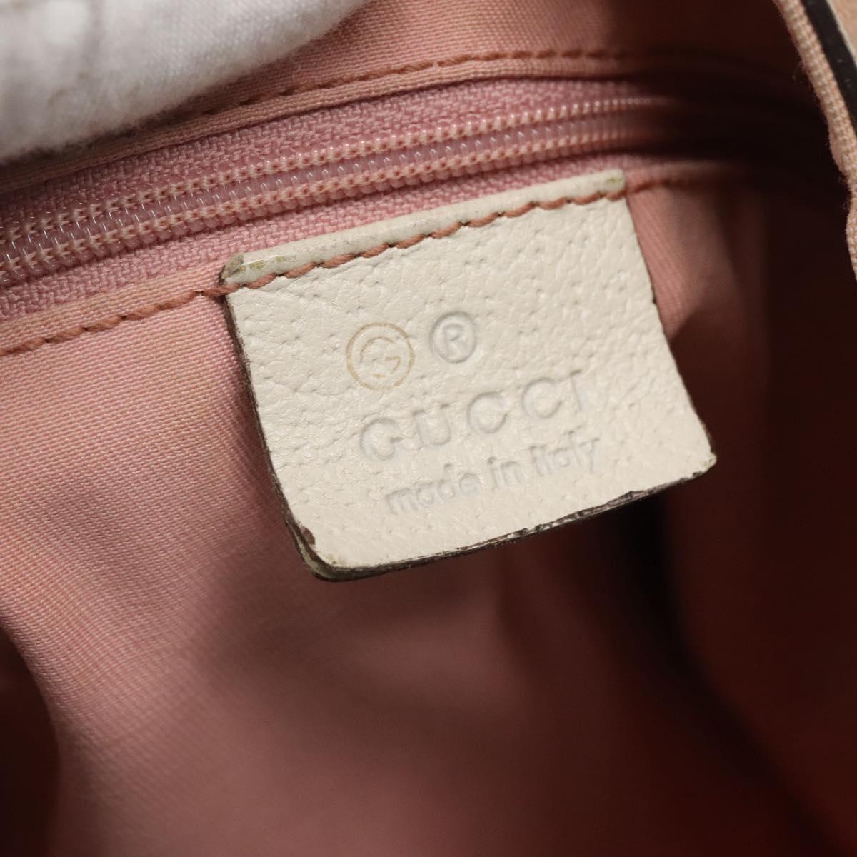 GUCCI GG Canvas Abbey Tote Bag Pink Gold 146247 Auth 130344