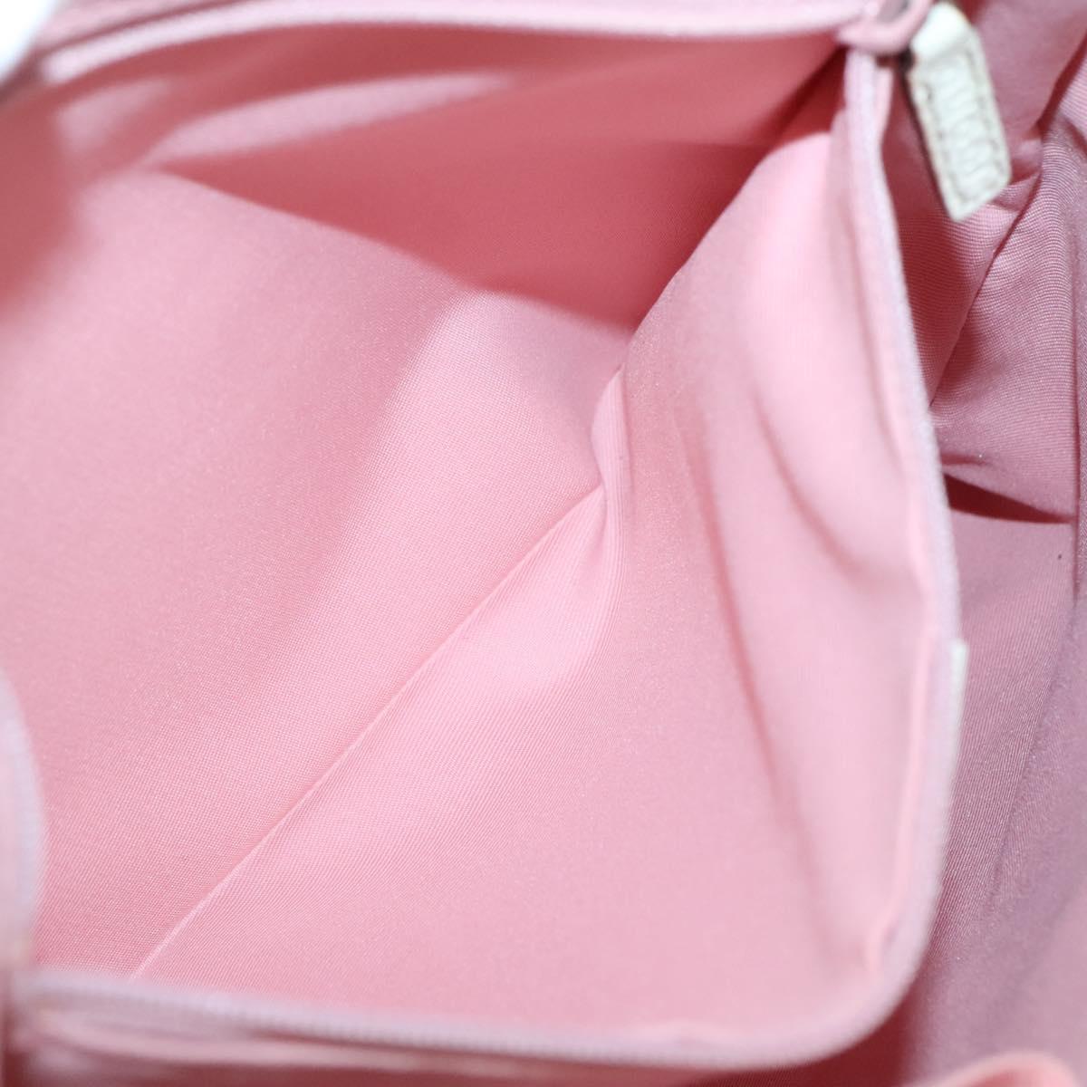 GUCCI GG Canvas Sherry Line Tote Bag Pink Silver 145809 Auth 130345