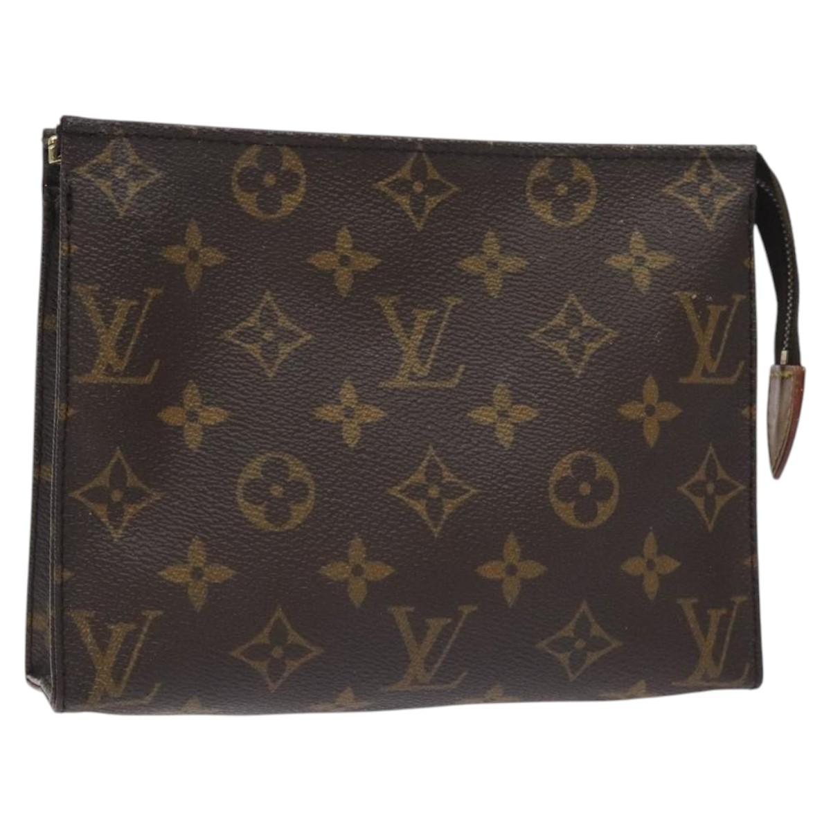 LOUIS VUITTON Monogram Posh Toilette 19 Pouch M47544 LV Auth 130390