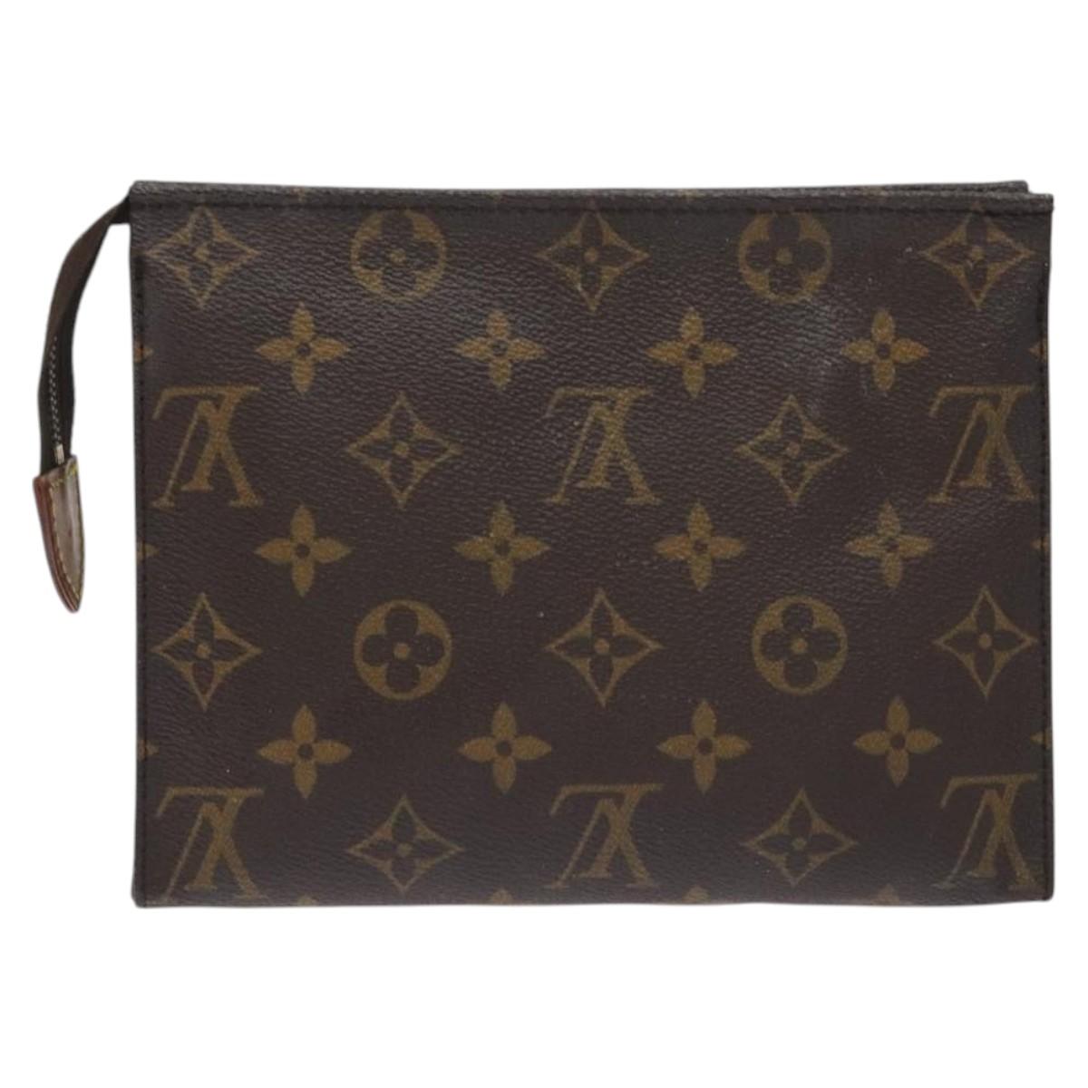 LOUIS VUITTON Monogram Posh Toilette 19 Pouch M47544 LV Auth 130390
