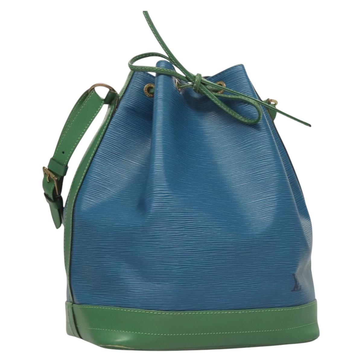 LOUIS VUITTON Epi Noe Shoulder Bag Bicolor Green Blue M44044 LV Auth 130397