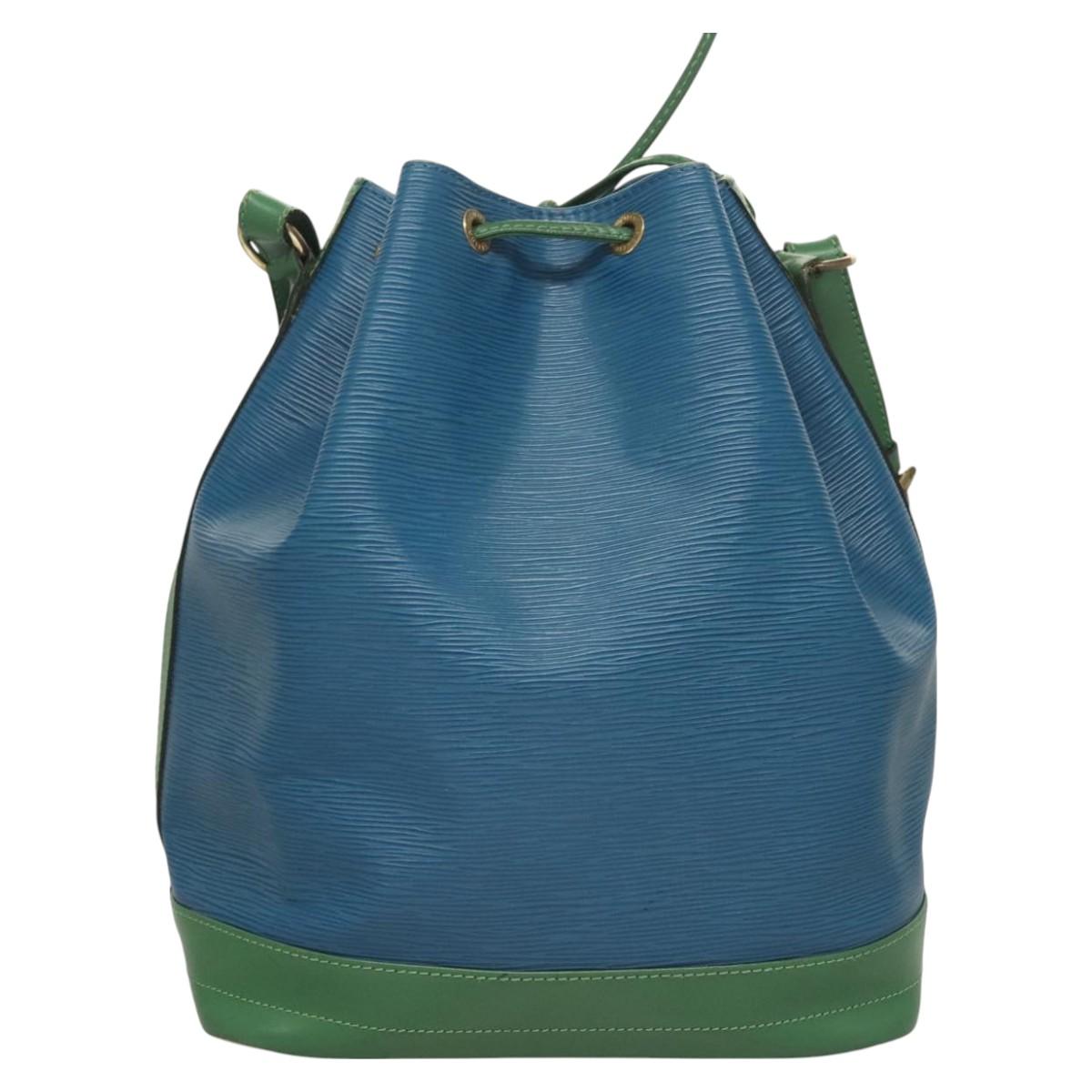 LOUIS VUITTON Epi Noe Shoulder Bag Bicolor Green Blue M44044 LV Auth 130397
