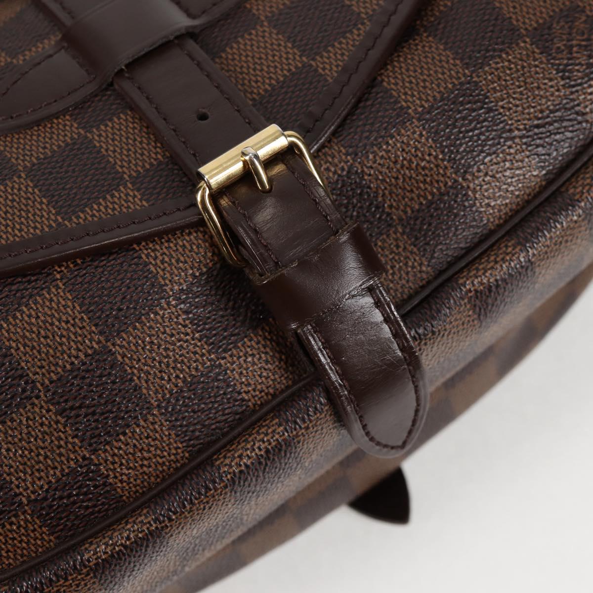 LOUIS VUITTON Damier Ebene Saumur 30 Shoulder Bag SPO N48081 LV Auth 130461V
