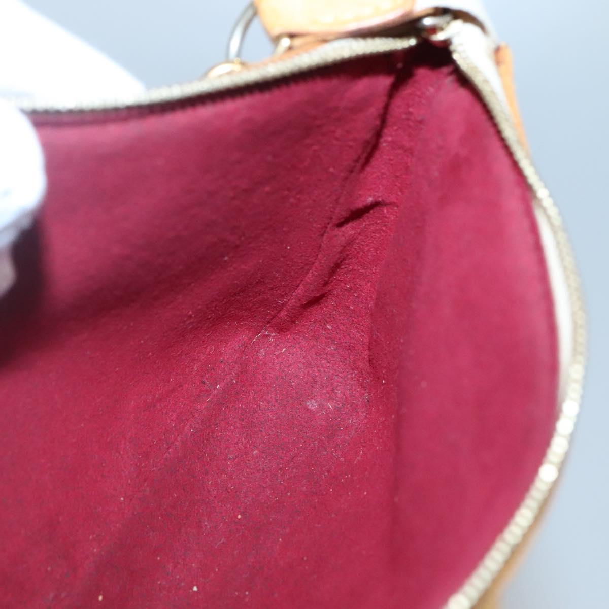 LOUIS VUITTON Multicolor Pochette Accessoires Pouch White M92649 Auth 130463