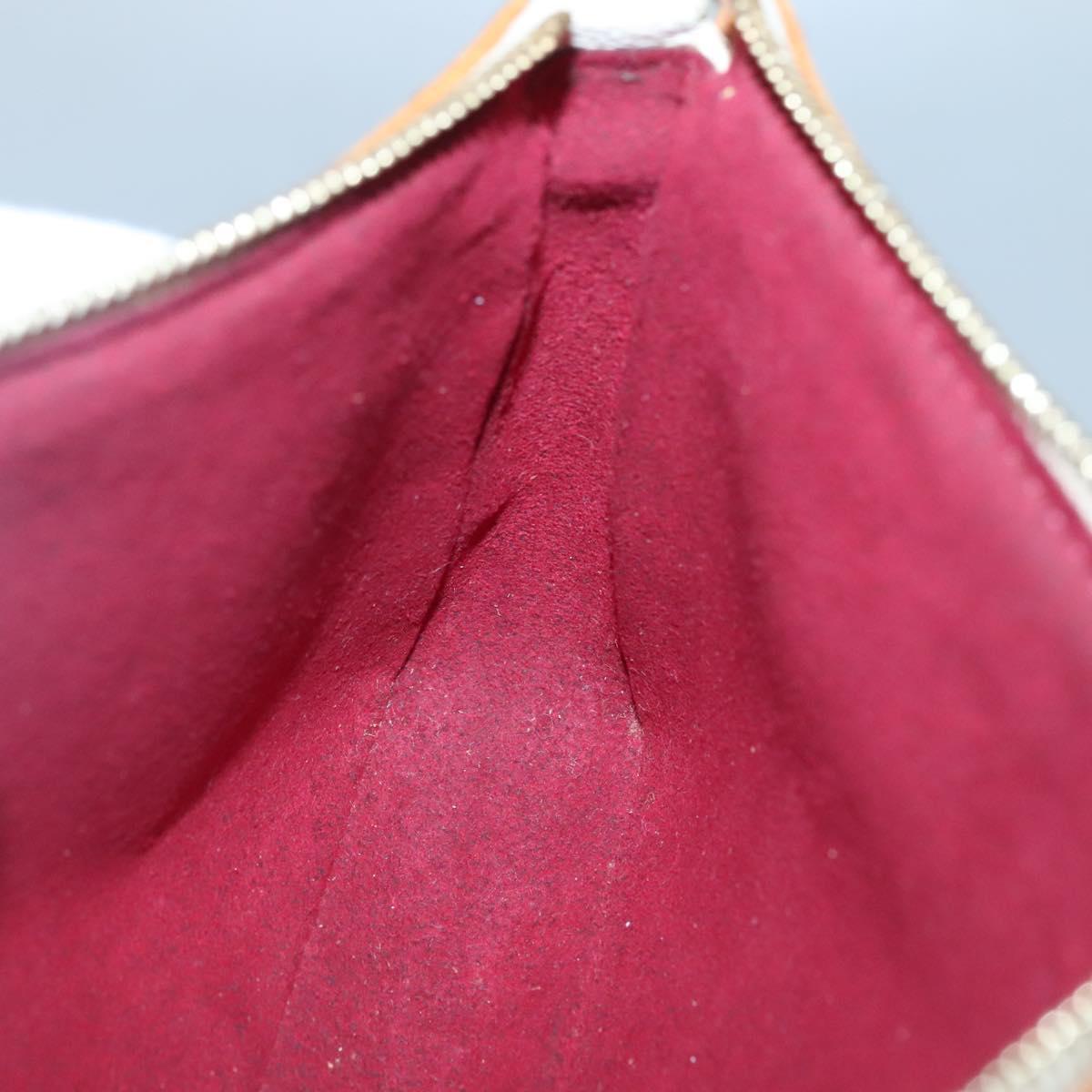 LOUIS VUITTON Multicolor Pochette Accessoires Pouch White M92649 Auth 130463