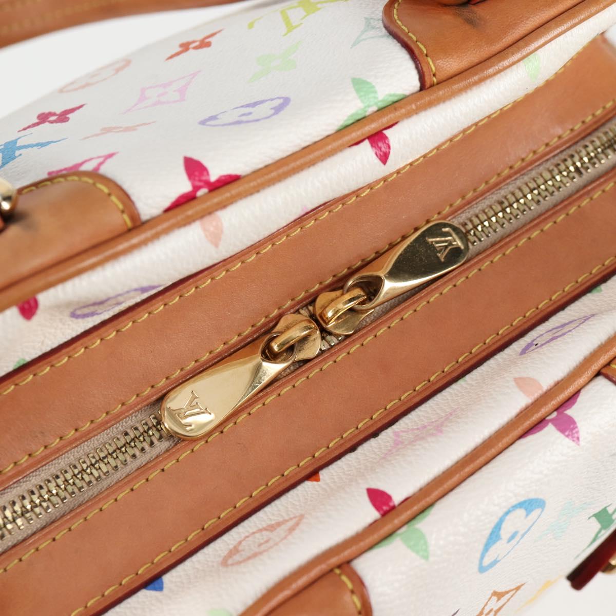 LOUIS VUITTON Monogram Multicolor Claudia Hand Bag White M40193 LV Auth 130466V