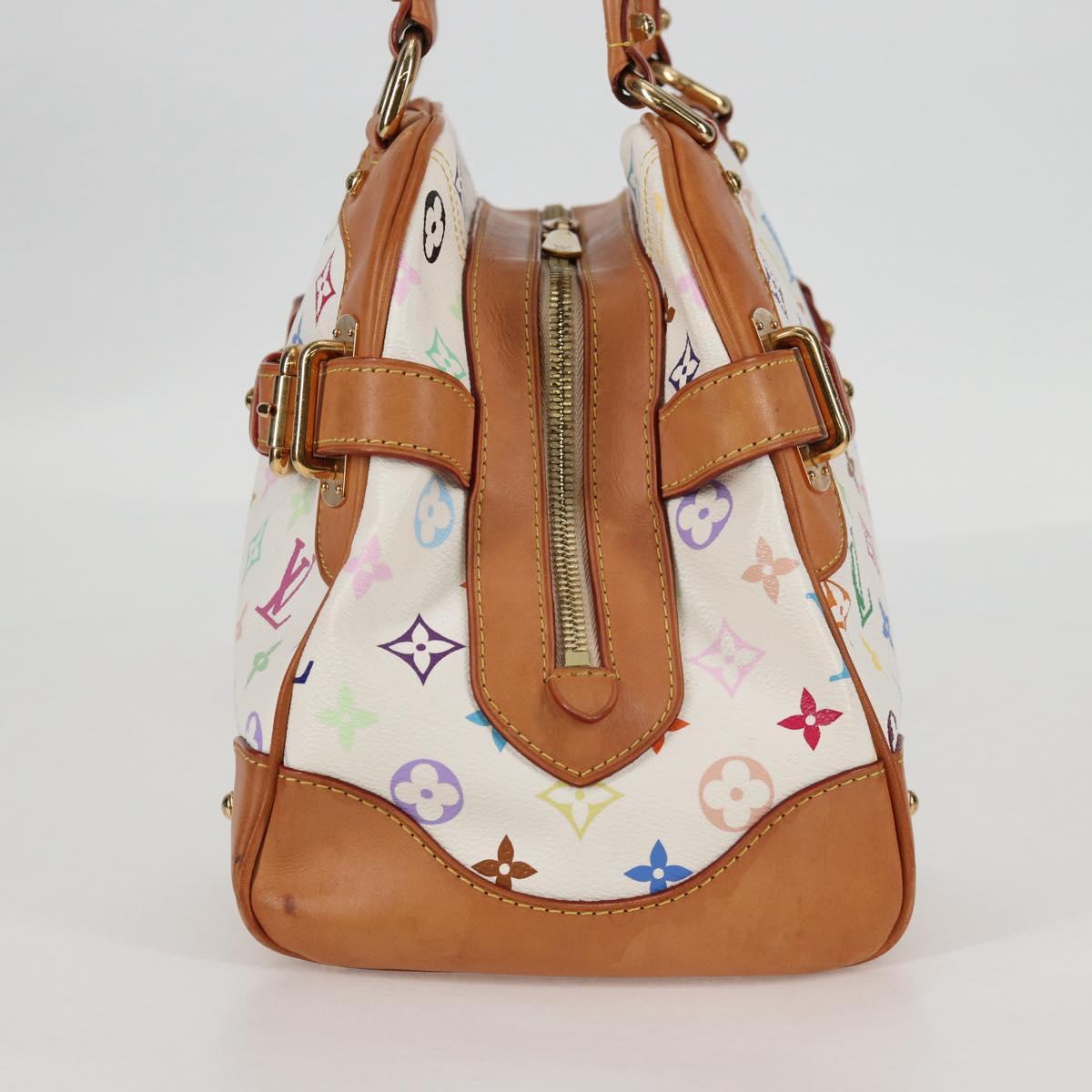 LOUIS VUITTON Monogram Multicolor Claudia Hand Bag White M40193 LV Auth 130466V
