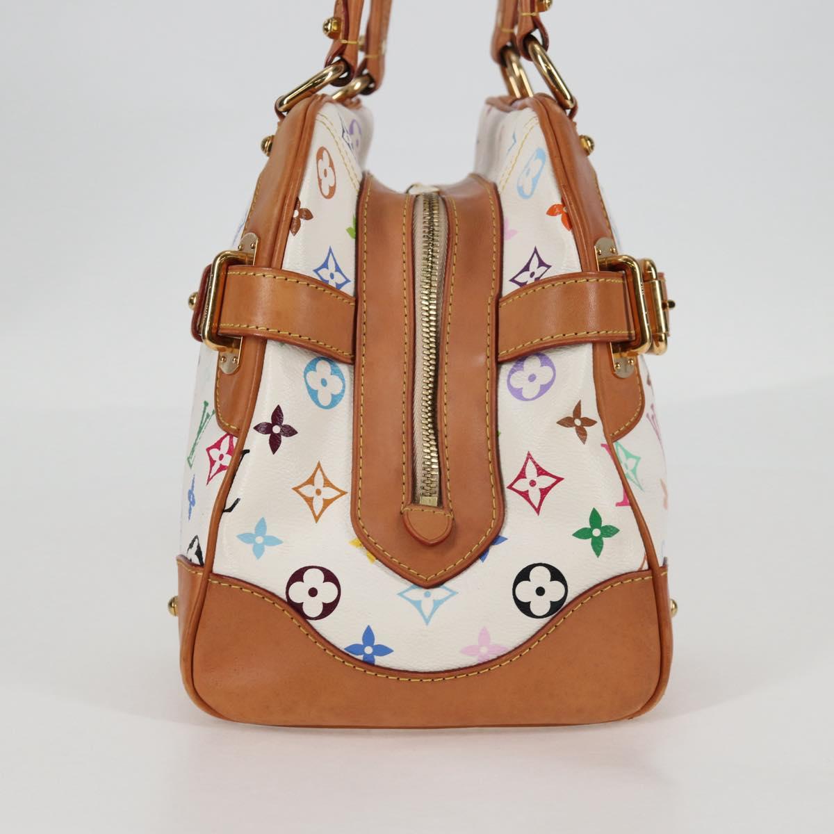LOUIS VUITTON Monogram Multicolor Claudia Hand Bag White M40193 LV Auth 130466V