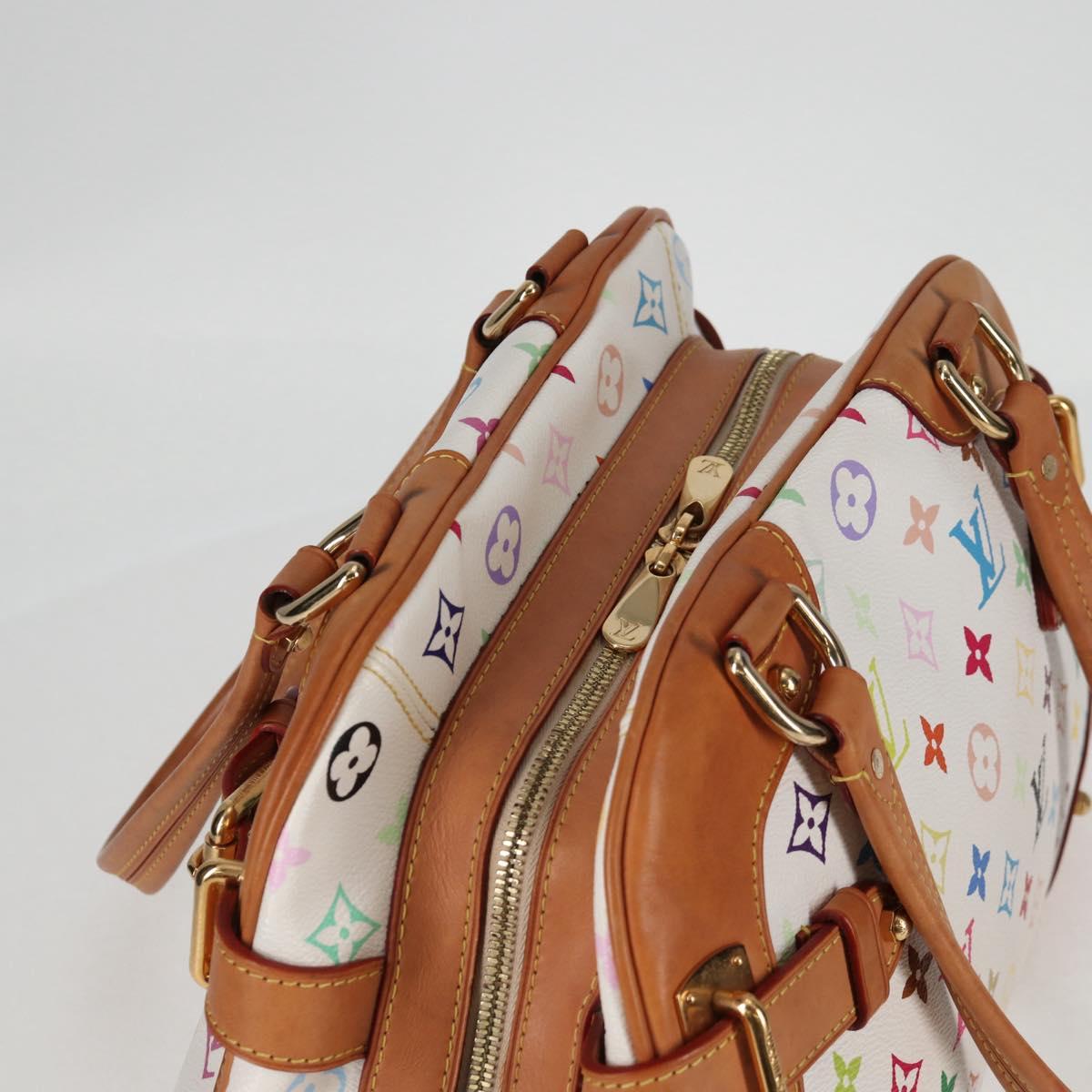 LOUIS VUITTON Monogram Multicolor Claudia Hand Bag White M40193 LV Auth 130466V
