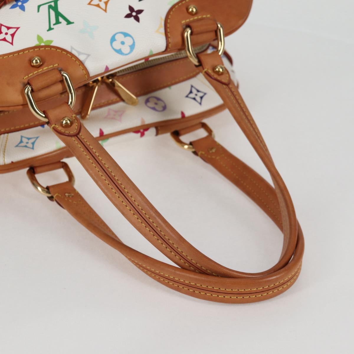 LOUIS VUITTON Monogram Multicolor Claudia Hand Bag White M40193 LV Auth 130466V