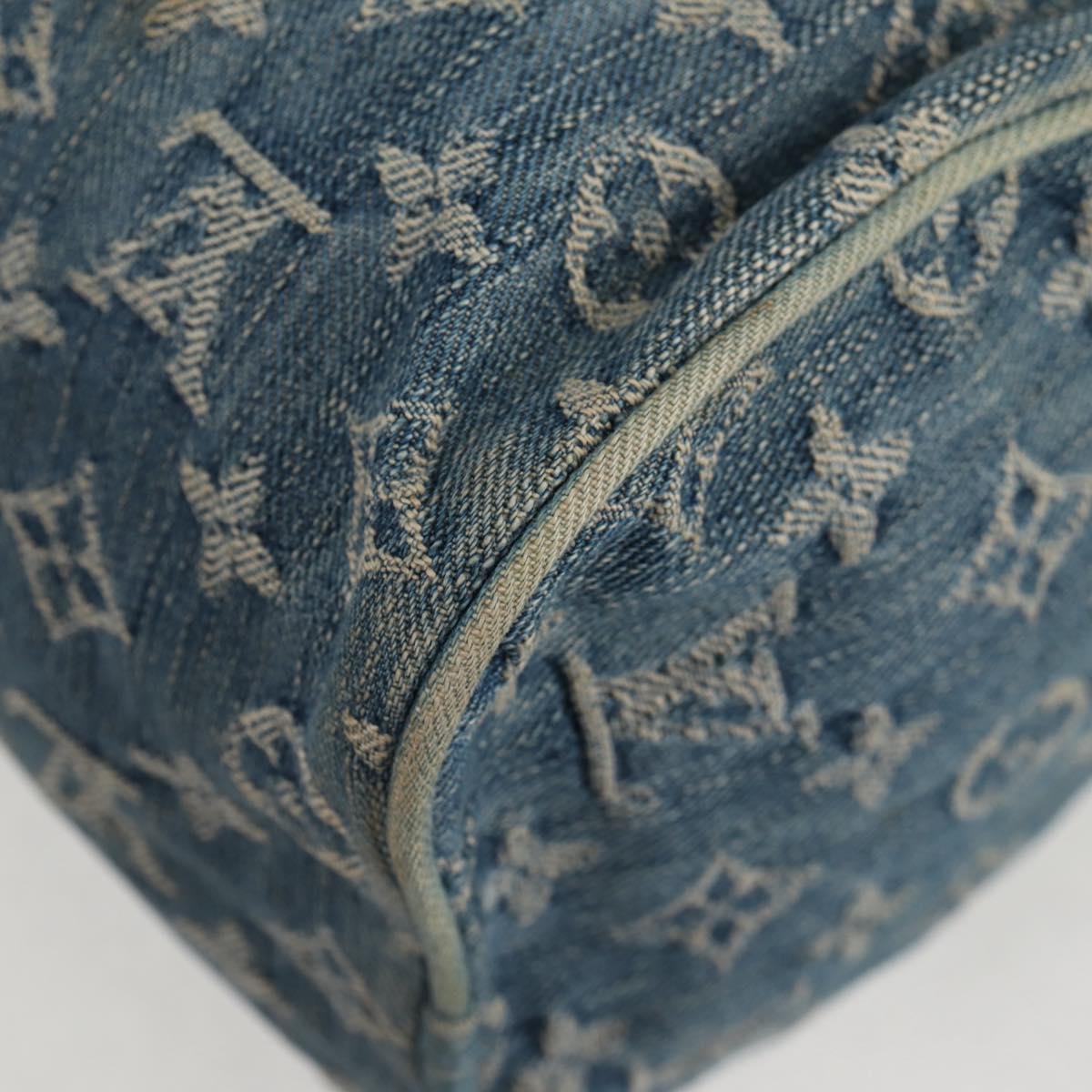 LOUIS VUITTON Monogram Denim Neo Speedy Hand Bag Blue M95019 LV Auth 130469V