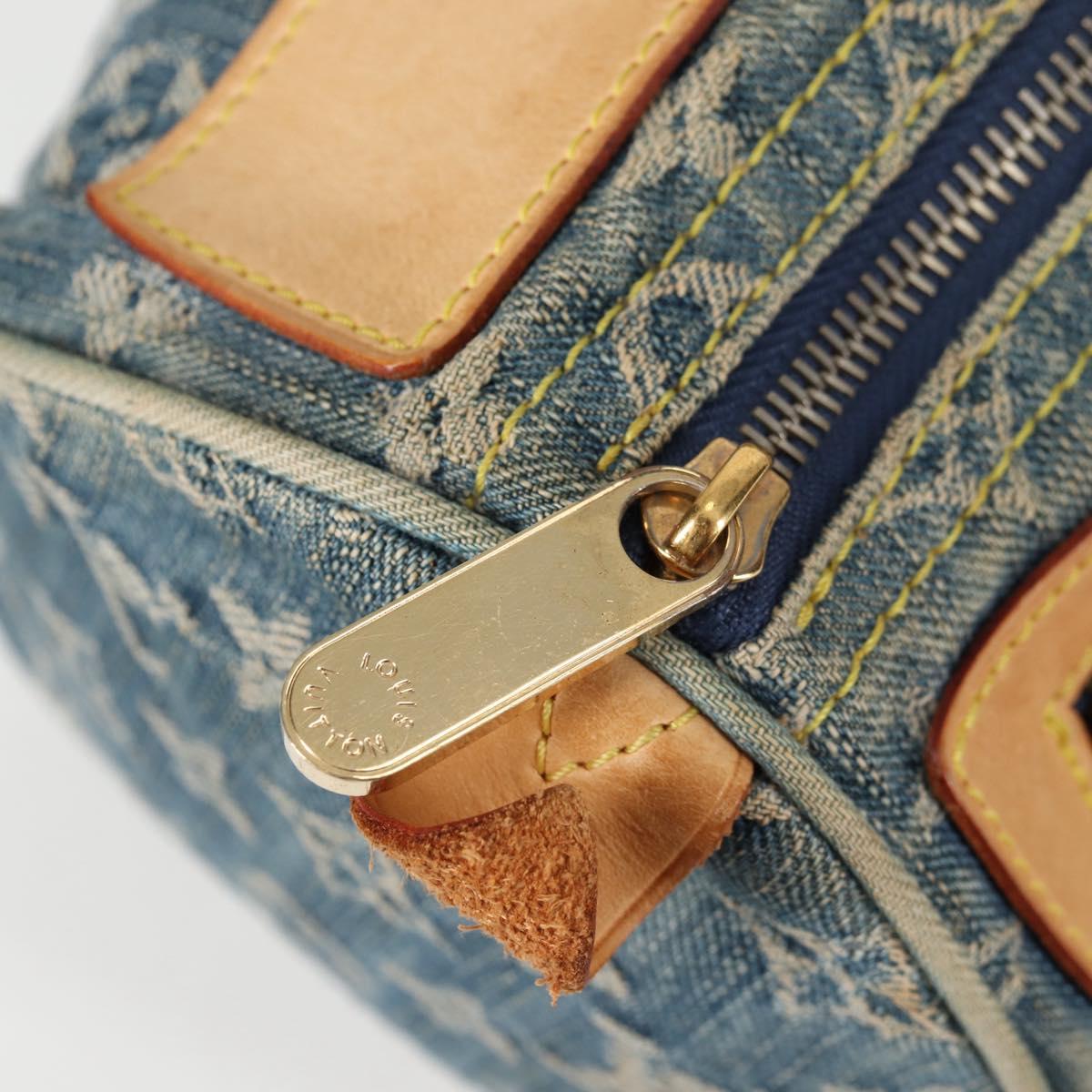 LOUIS VUITTON Monogram Denim Neo Speedy Hand Bag Blue M95019 LV Auth 130469V