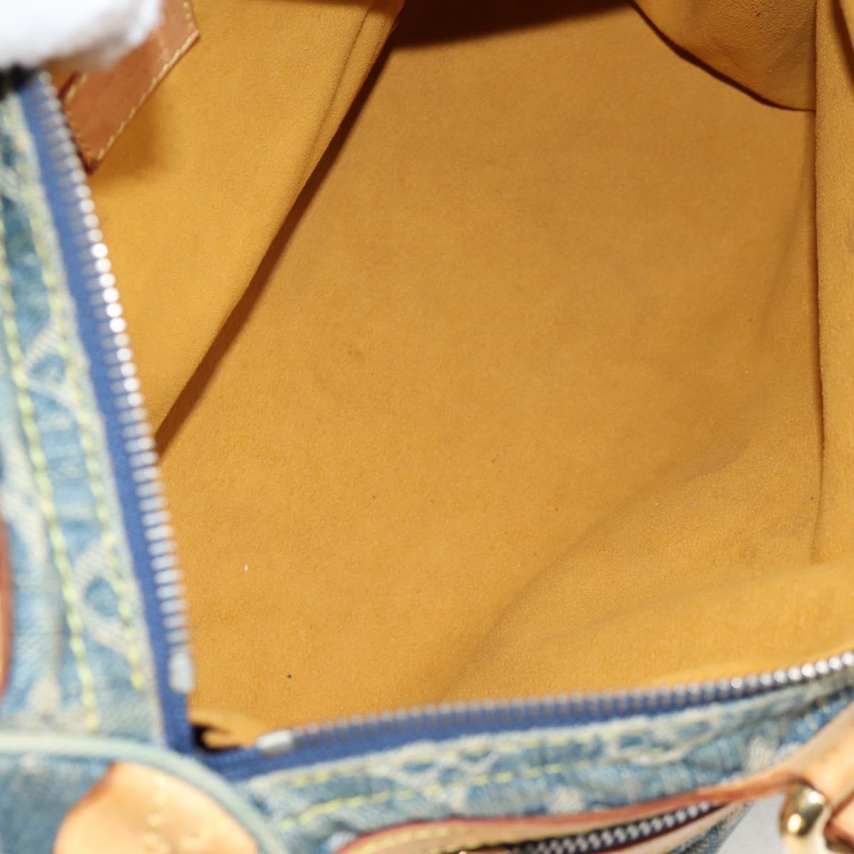 LOUIS VUITTON Monogram Denim Neo Speedy Hand Bag Blue M95019 LV Auth 130469V
