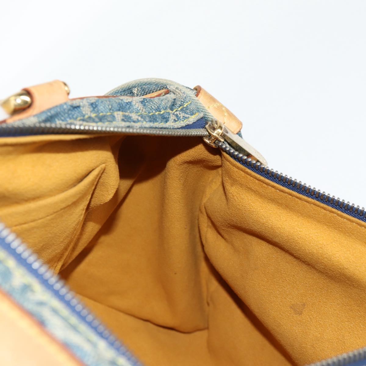 LOUIS VUITTON Monogram Denim Neo Speedy Hand Bag Blue M95019 LV Auth 130469V