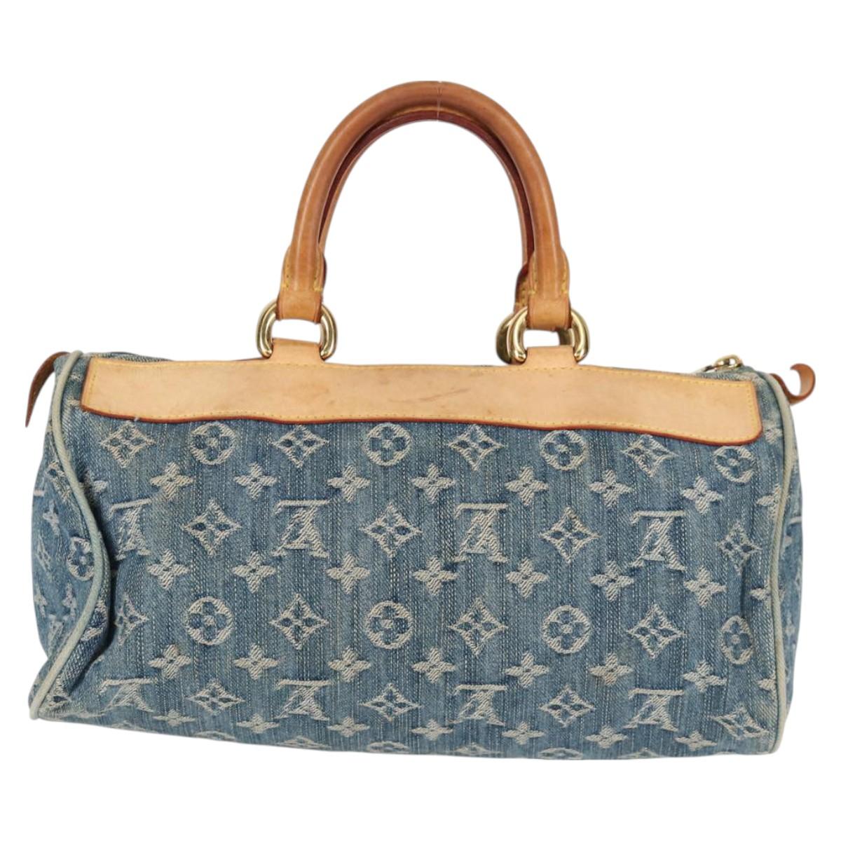 LOUIS VUITTON Monogram Denim Neo Speedy Hand Bag Blue M95019 LV Auth 130469V