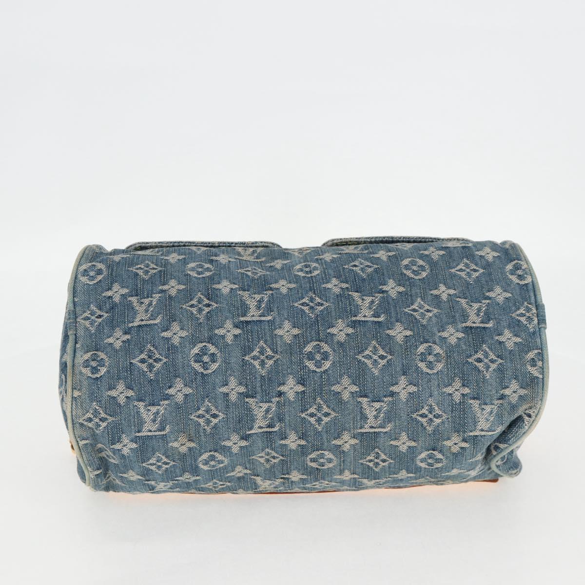 LOUIS VUITTON Monogram Denim Neo Speedy Hand Bag Blue M95019 LV Auth 130469V