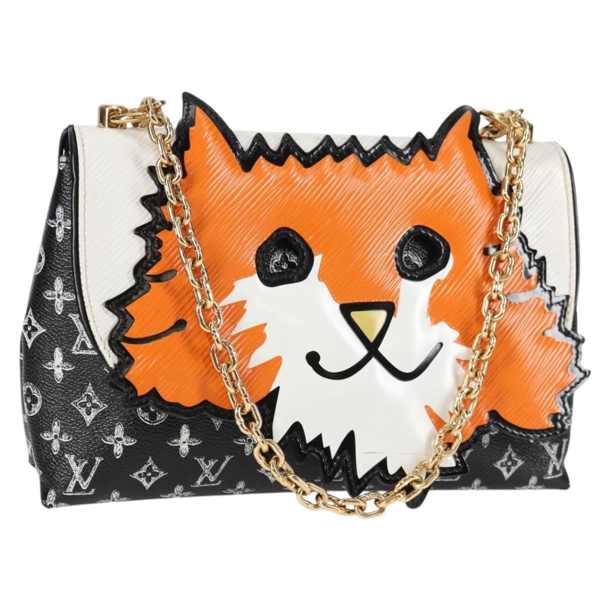 LOUIS VUITTON Catgram Cat Pochette Shoulder Bag Black M52935 LV Auth 130472SM