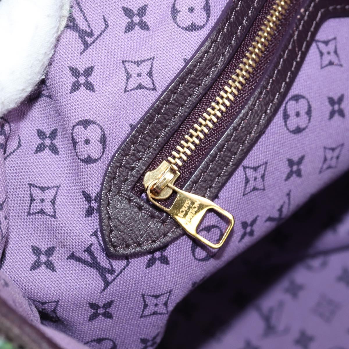 LOUIS VUITTON Eyeall Cabas PM Promenade Bag Canvas Purple M93771 LV Auth 130476V