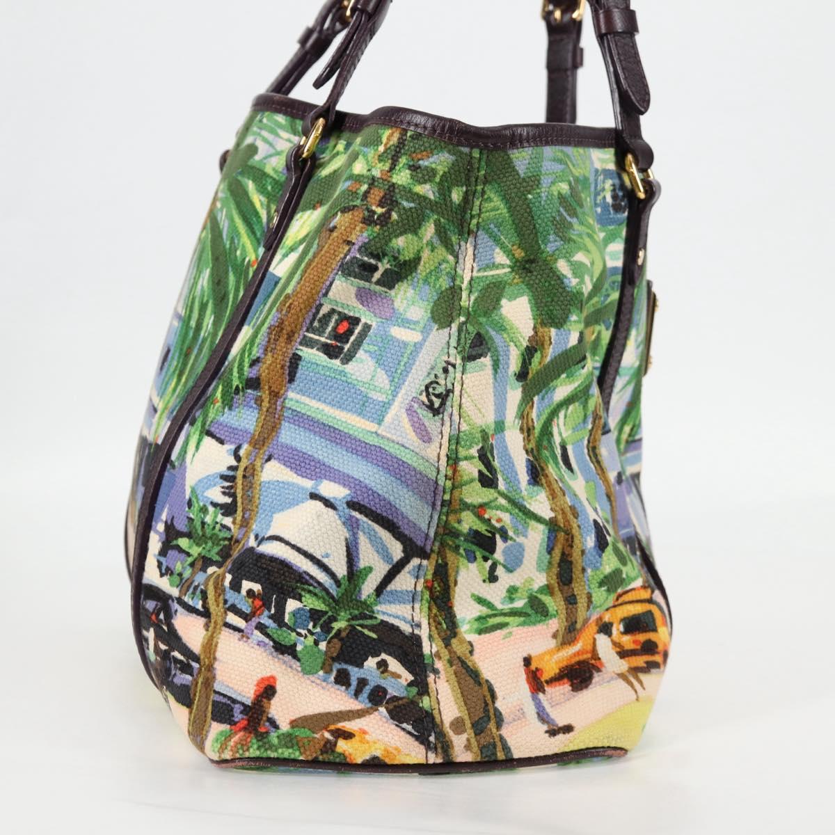 LOUIS VUITTON Eyeall Cabas PM Promenade Bag Canvas Purple M93771 LV Auth 130476V