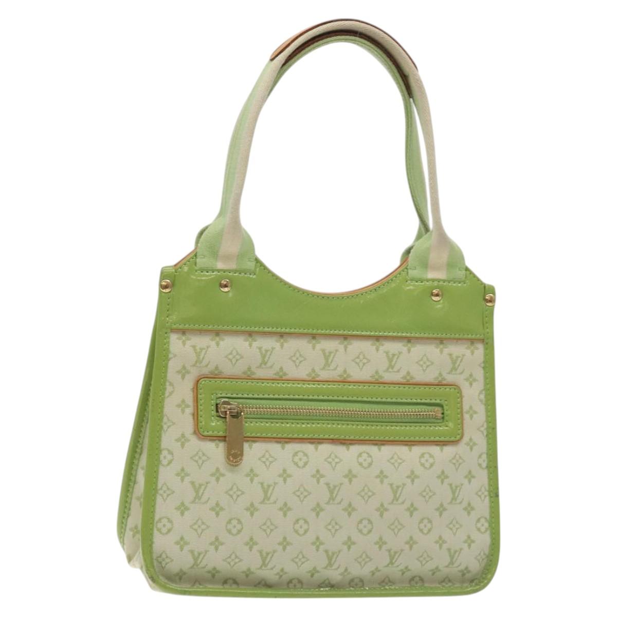 LOUIS VUITTON Monogram Mini Sac Catline Bag Almond Green M92931 LV Auth 130478V