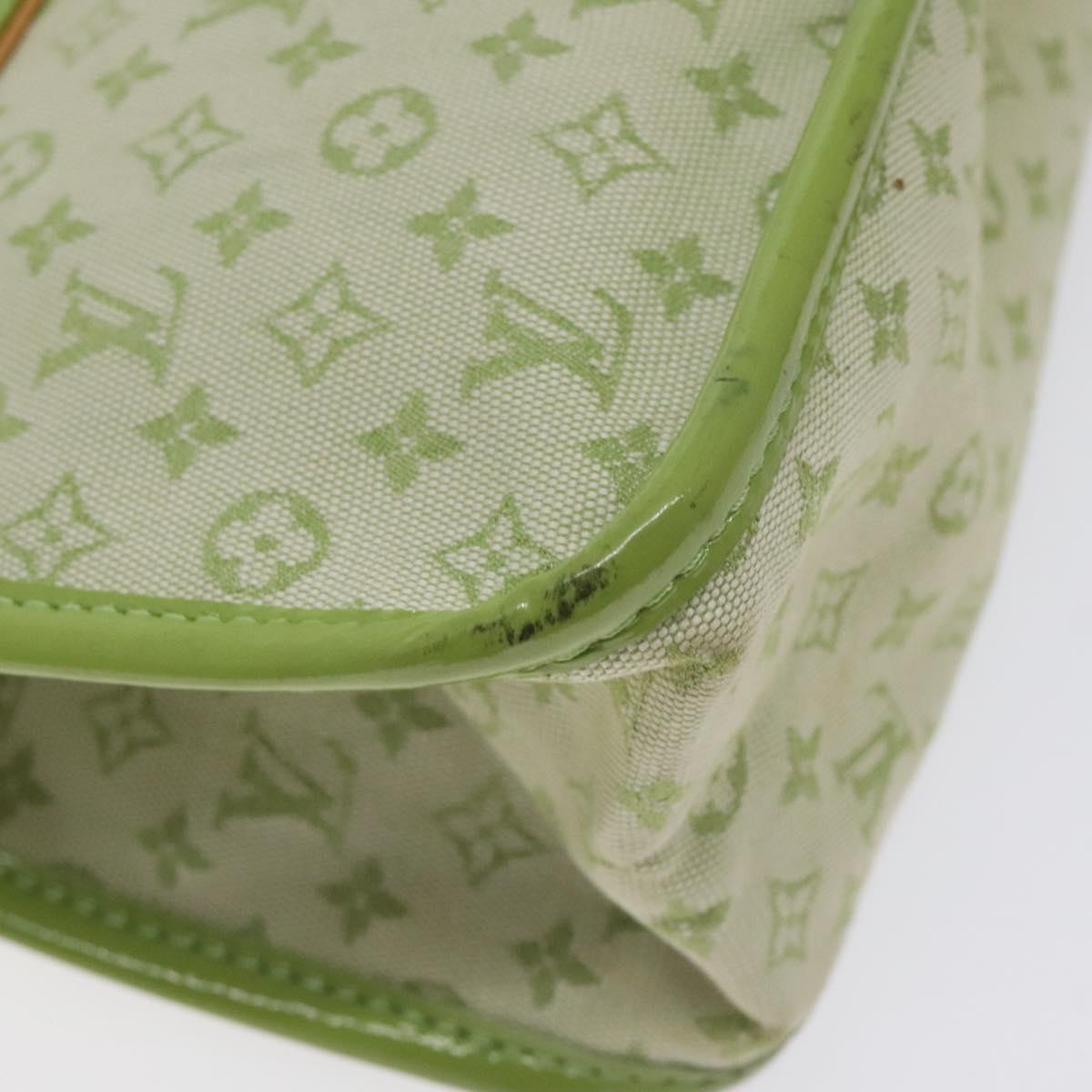 LOUIS VUITTON Monogram Mini Sac Catline Bag Almond Green M92931 LV Auth 130478V