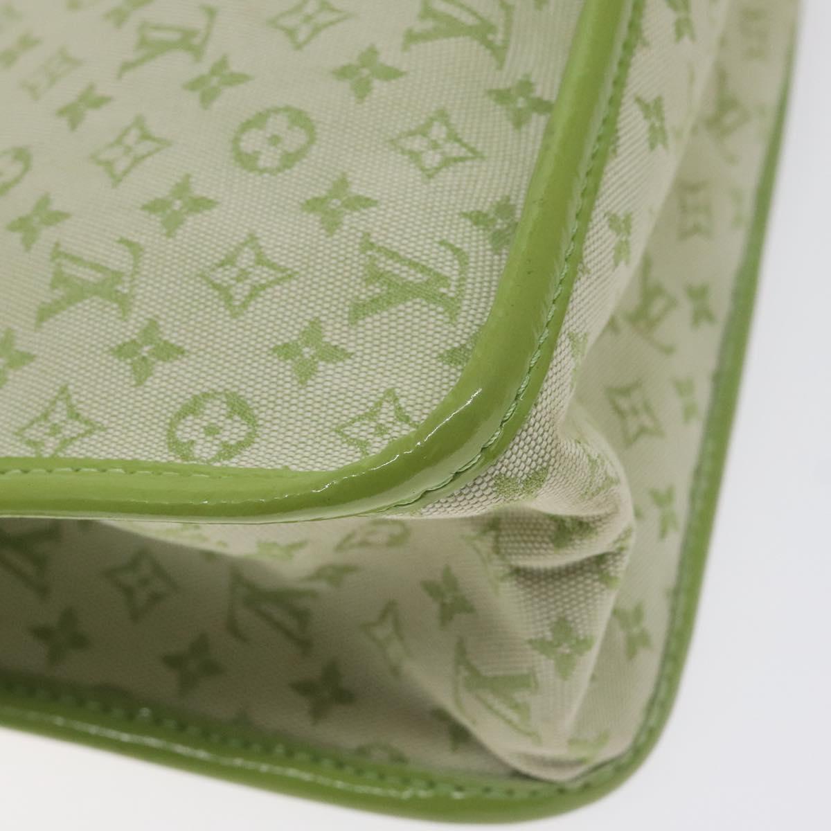 LOUIS VUITTON Monogram Mini Sac Catline Bag Almond Green M92931 LV Auth 130478V