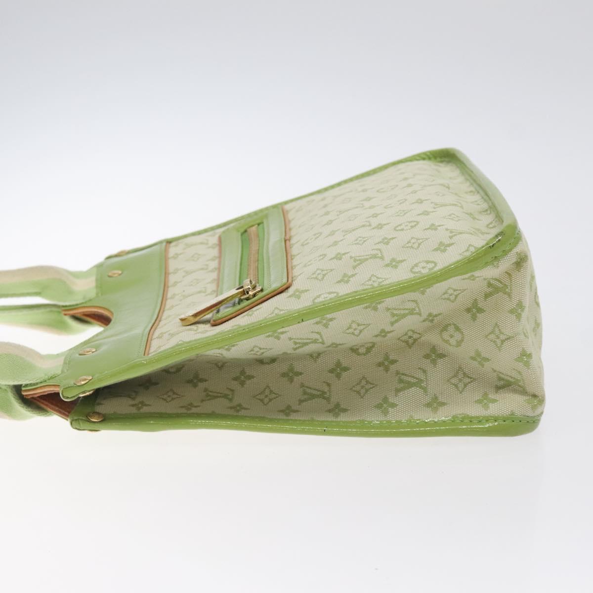 LOUIS VUITTON Monogram Mini Sac Catline Bag Almond Green M92931 LV Auth 130478V