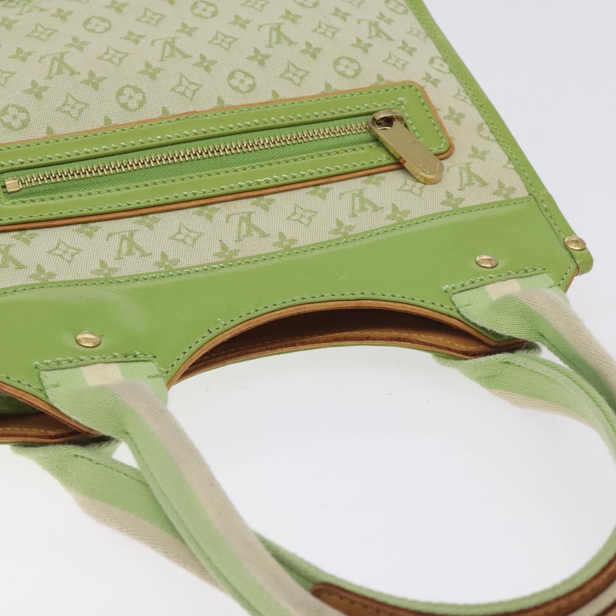 LOUIS VUITTON Monogram Mini Sac Catline Bag Almond Green M92931 LV Auth 130478V
