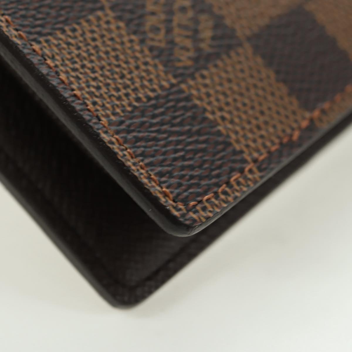 LOUIS VUITTON Damier Ebene Portefeuille Marco Bifold Wallet N61675 Auth 130510